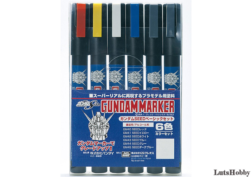 Mr. Hobby Gunze GUNDAM Marker EX GUNDAM Plated Silver Placing